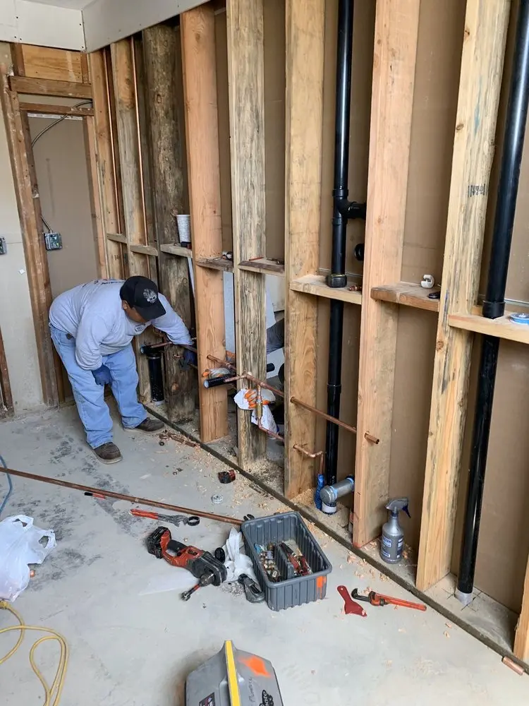 Commercial rough-in plumbing for Commercial Plumbing in Moorhead
